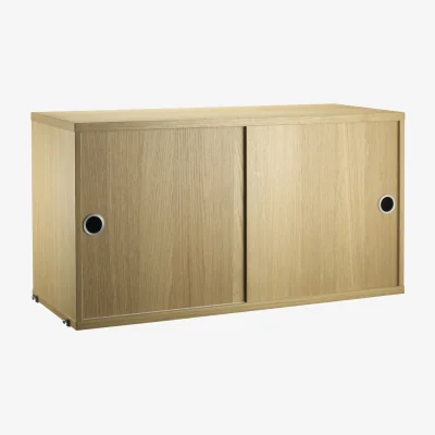Westwing Cabinet String System with Sliding Doors, W 78 x D 30 cm