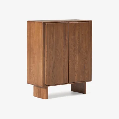 Westwing Oak Wood Highboard Chandler