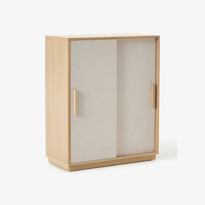 Westwing Wooden Highboard Wisp with Upholstered Front