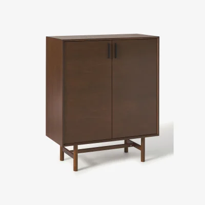 Westwing Oak Wood Highboard Diana