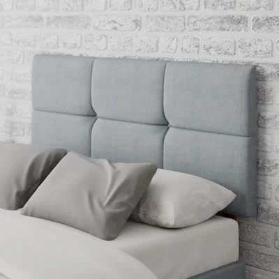 Dunelm Caine Malham Weave Headboard Sky (Blue)