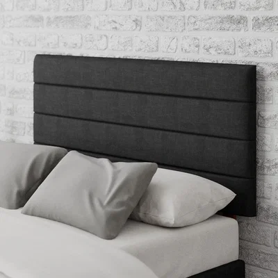 Dunelm Kelly Malham Weave Headboard Black