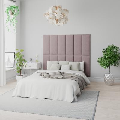 Dunelm Aspire EasyMount Plush Velvet Upholstered Wall Panels Blush (Pink)