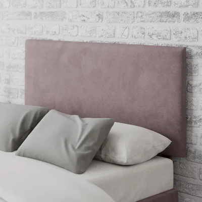 Dunelm Garland Plush Velvet Headboard Blush (Pink)