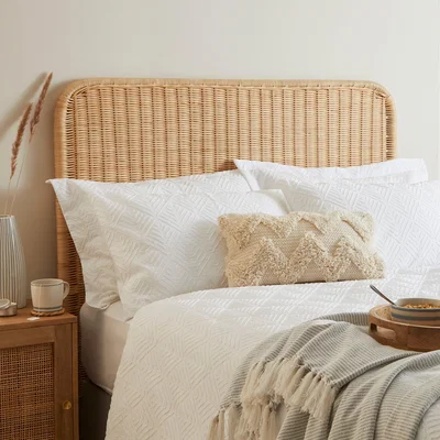 Dunelm Wicker Headboard Natural (Brown)