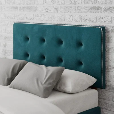 Dunelm Presley Plush Velvet Headboard Emerald