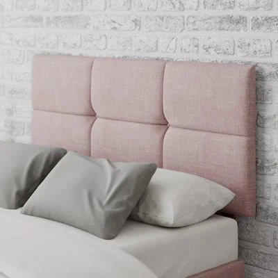 Dunelm Caine Pure Pastel Cotton Headboard Vintage Rose