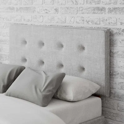 La Redoute Studded Edge Pastel Cotton Headboard