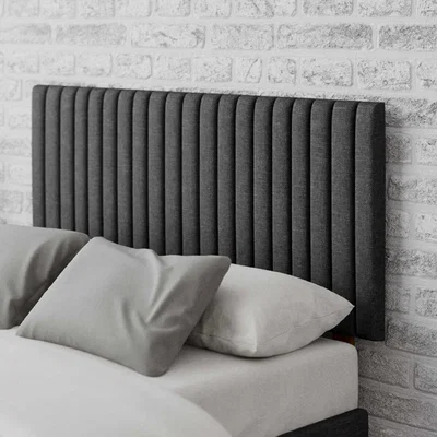 La Redoute Vertically Padded Twill/Knit Headboard