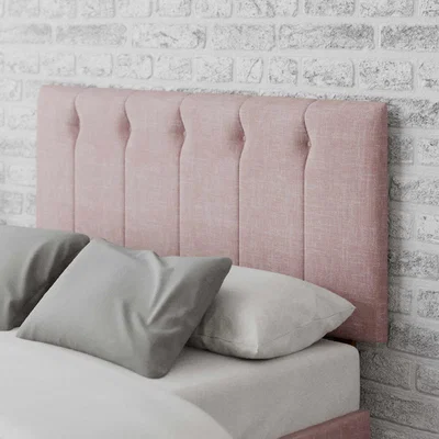 La Redoute Vertical Buttoned Pastel Cotton Headboard