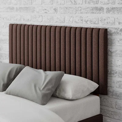 La Redoute Vertically Padded Twill/Knit Headboard