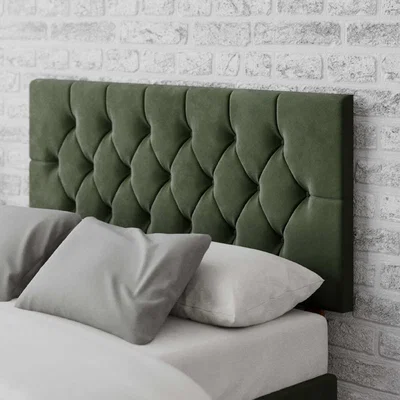 La Redoute Diamond Button Tufted Velvet Headboard