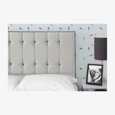 La Redoute Tamar Headboard - Shetland Grey with Black