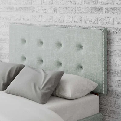 La Redoute Studded Edge Pastel Cotton Headboard