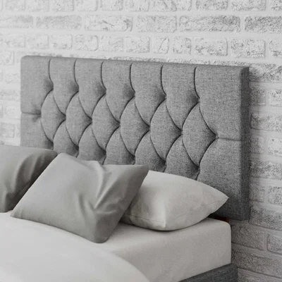 La Redoute Diamond button Tufted Twill/Knit Headboard