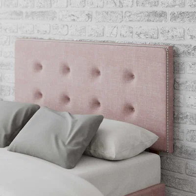 La Redoute Studded Edge Pastel Cotton Headboard
