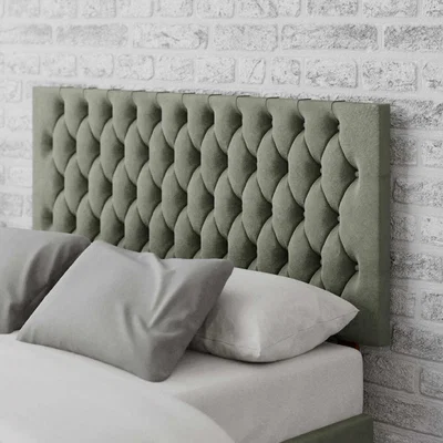 La Redoute Button Tufted Velvet Headboard