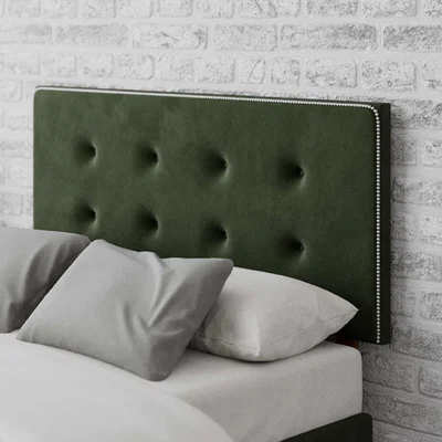 La Redoute Studded Edge Velvet Headboard