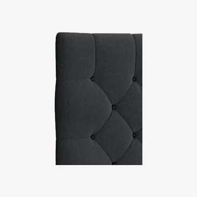 Marks & Spencer M&S Deep Button Headboard - 4FT6 - Charcoal Mix, Charcoal Mix,Light Grey Mix,Light Duck Egg