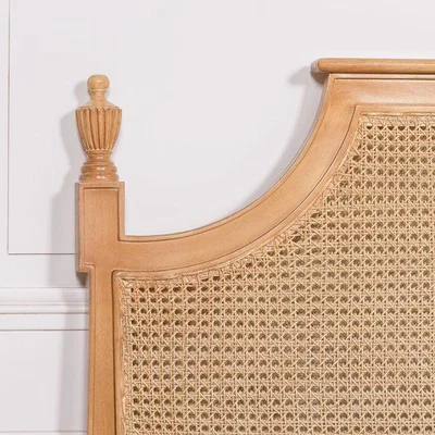 Teddy Beau Maison Reproductions French Rattan Headboard