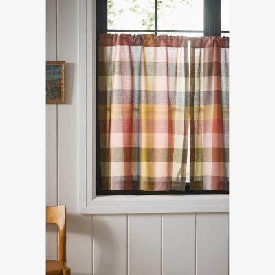 Anthropologie Woven Cotton Café Curtains, Set of 2