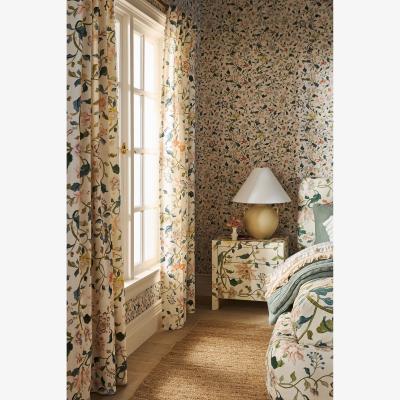 Anthropologie Hattie Cotton Floral Printed Curtain