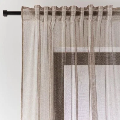 Dunelm Seline Satin Sheer Multiway Voile Panel