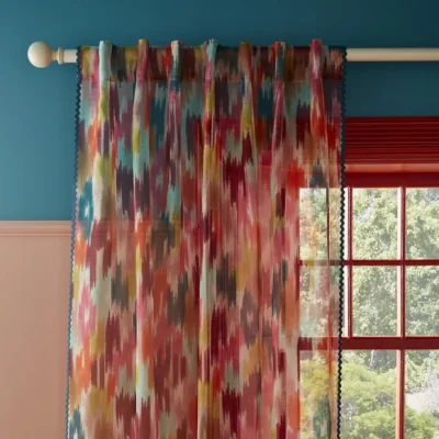Dunelm Sophie Robinson Ourika Hidden Tab Top Voile Panel