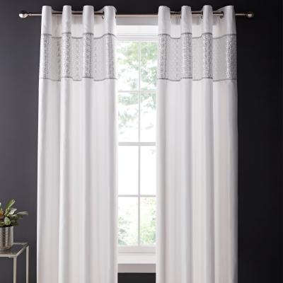 Dunelm Catherine Lansfield Deco Sequin Eyelet Curtains