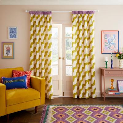 Dunelm Sophie Robinson Hazy Wave Pencil Pleat Single Curtain