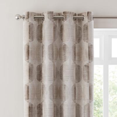 Dunelm Orion Cut Velvet Eyelet Curtains