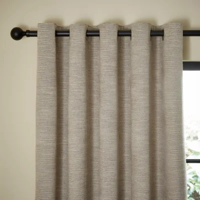 Dunelm Two Tone Chenille Eyelet Curtains