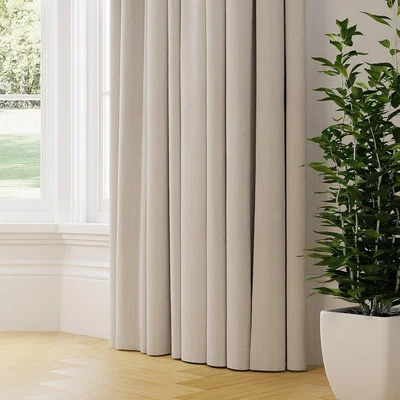 Dunelm Herringbone Made to Measure Curtains Herringbone Natural