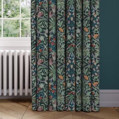 Dunelm William Morris At Home Woodland Weeds Made to Measure Curtains Woodland Weeds Dewberry