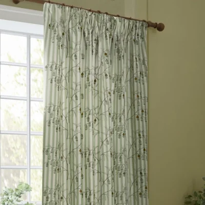 Dunelm Sanderson Chinese Lantern Pencil Pleat Curtains