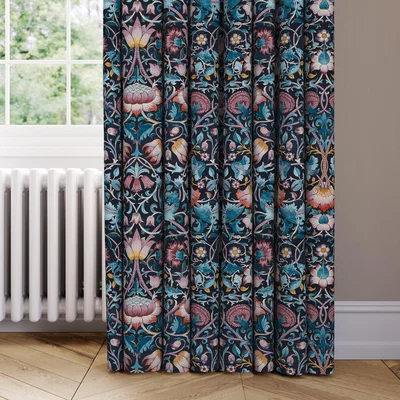 Dunelm William Morris At Home Lodden Velvet Made to Measure Curtains Lodden Velvet Dewberry