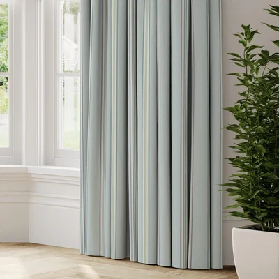 Dunelm Treasure Made to Measure Fire Retardant Curtains Treasure Chalk Blue