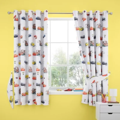 Dunelm Pixar Cars Blackout Eyelet Curtains