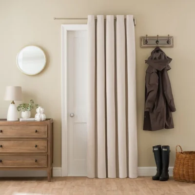 Dunelm Elmore Blackout Eyelet Door Curtain