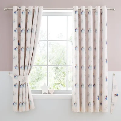 Dunelm Disney Frozen Cotton Blackout Eyelet Curtains