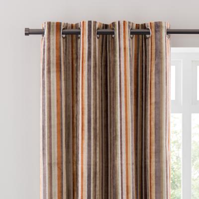 Dunelm Aliyah Stripe Eyelet Curtains Natural