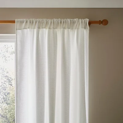 Dunelm Octavia Textured Slot Top Voile