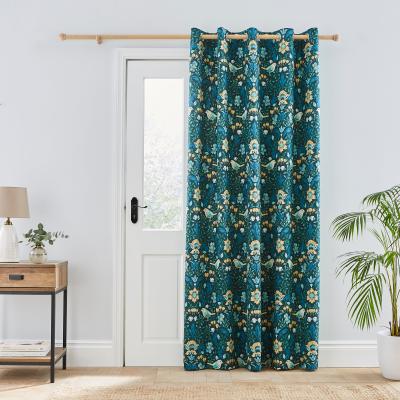 Dunelm Ruskin Bottle Green Thermal Door Curtain Bottle (Green)
