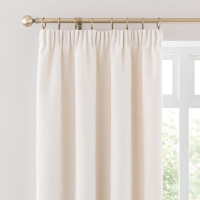 Dunelm Churchgate Woodhouse Pencil Pleat Curtains Ivory