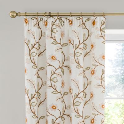 Dunelm Brookland Couched Floral Pencil Pleat Curtains