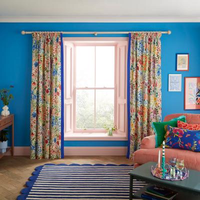 Dunelm Sophie Robinson Sunshine Flower Pencil Pleat Single Curtain