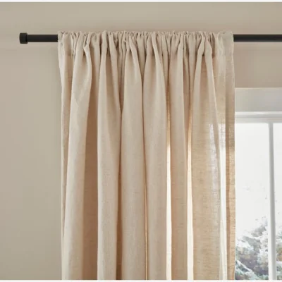 Dunelm Natural Linen Curtains Natural