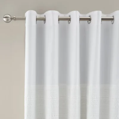 Dunelm Theo Panel Geo Blackout Eyelet Curtains