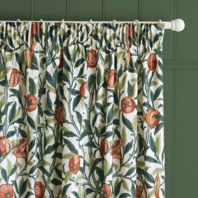 Dunelm William Morris Bird Pomegranate Pencil Pleat Curtains