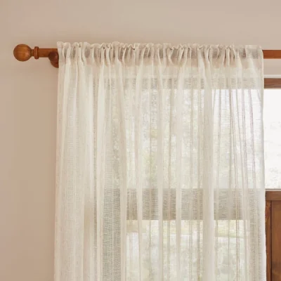 Dunelm Arden Stripe Slot Top Voile